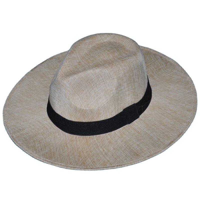 Recycled Paper Straw Hat Factory - OEM Wholesale Custom Women's Wide Brim Summer Floppy