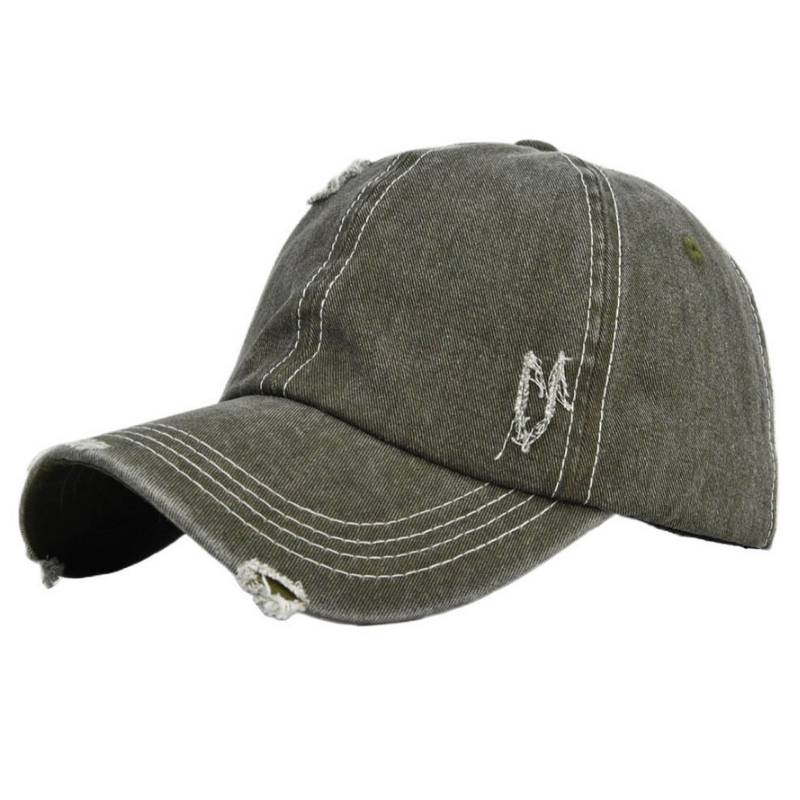 Men's Vintage Sports Baseball Cap Factory - OEM Washable Jean 6 Custom Logo Embroidery Classic