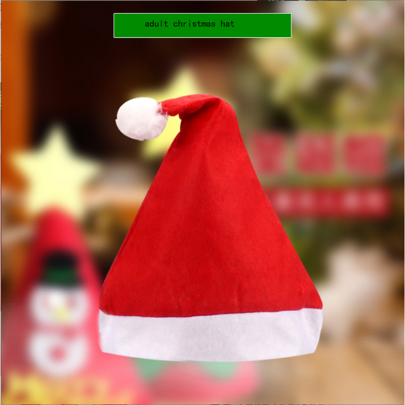 Parent-Child Christmas Hat Factory - OEM New Year Knitted Fleece Santa Claus Hat with Digital Printing