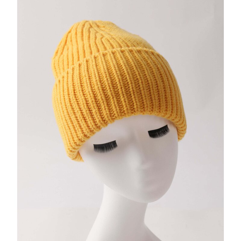 Winter Warm Acrylic Knit Cap Factory - OEM Customizable Fashionable Cute Embroidered Logo Ribbed
