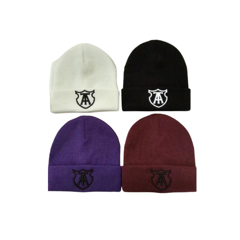 Winter Beanie Factory - OEM Unisex Custom 100% Cotton Casual Skull Cap Embroidered Logo Warm