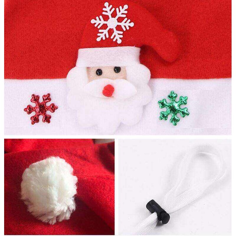 Knit Santa Hat for Pets Factory - OEM Wholesale Cute Winter Puppy Kitten New Year Headwear Christmas