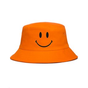 Smile Bucket Hats Factory - OEM Customized Logo Korean Style Recycled Printed 3D Embroidery