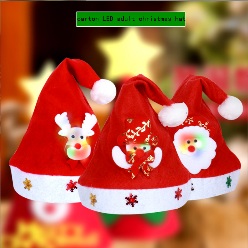 Dragon Christmas Decorations Hat Factory - OEM 2024 New Art Cartoon with LED Light 3D Embroidery Custom