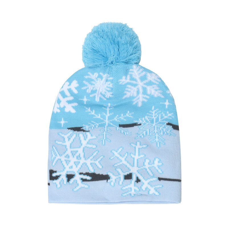 Jacquard Beanie Caps Factory - OEM New Style Hairball Embroidery 100% Cotton Warm Winter Knitted