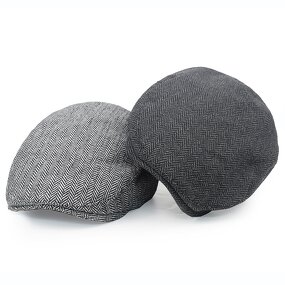 Men's Beret Factory - OEM Custom British Retro Solid Color Embroidered Cap