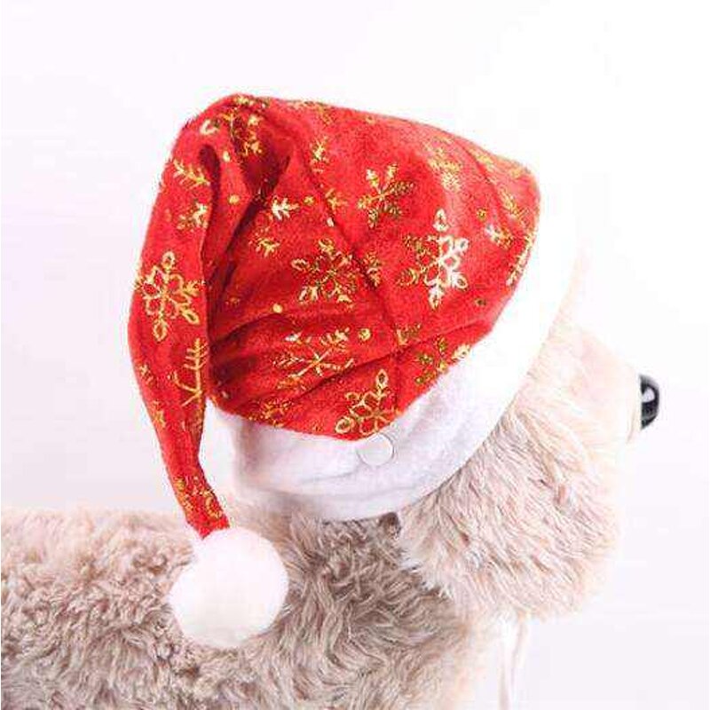 Knit Santa Hat for Pets Factory - OEM Wholesale Cute Winter Puppy Kitten New Year Headwear Christmas