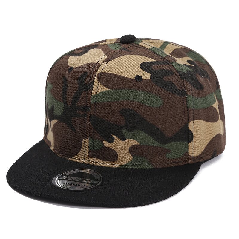 Snapback Caps Factory - OEM Wholesale Customized 6 Panel Vintage Camo Patch Embroidery