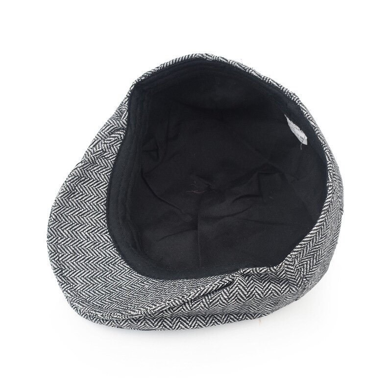 Men's Beret Factory - OEM Custom British Retro Solid Color Embroidered Cap