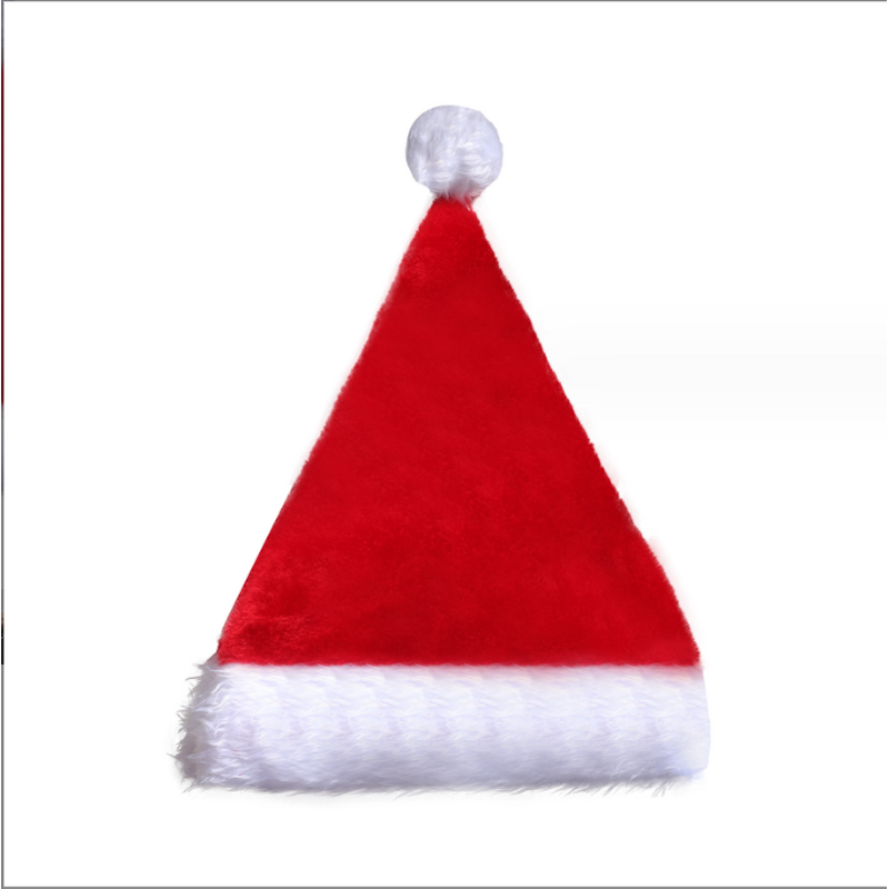 Santa Hat with LED Lights Factory - OEM Creative 3D Embroidered Green and Red Plush Holiday Party