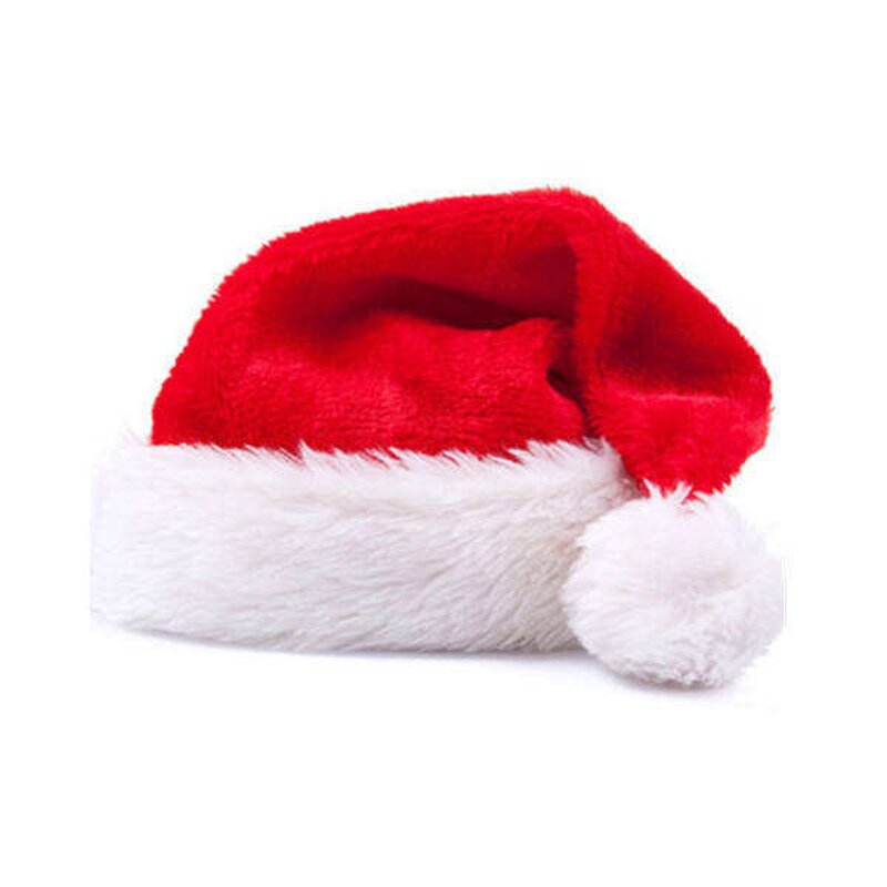 Classic Red Plush Santa Hat Factory - OEM for Adults and Children Cotton New Year Christmas Decoration