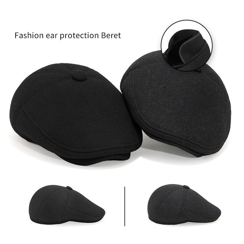 Woolen Tweed Beret Factory - OEM Customizable British Retro Solid Light Japanese System Cap