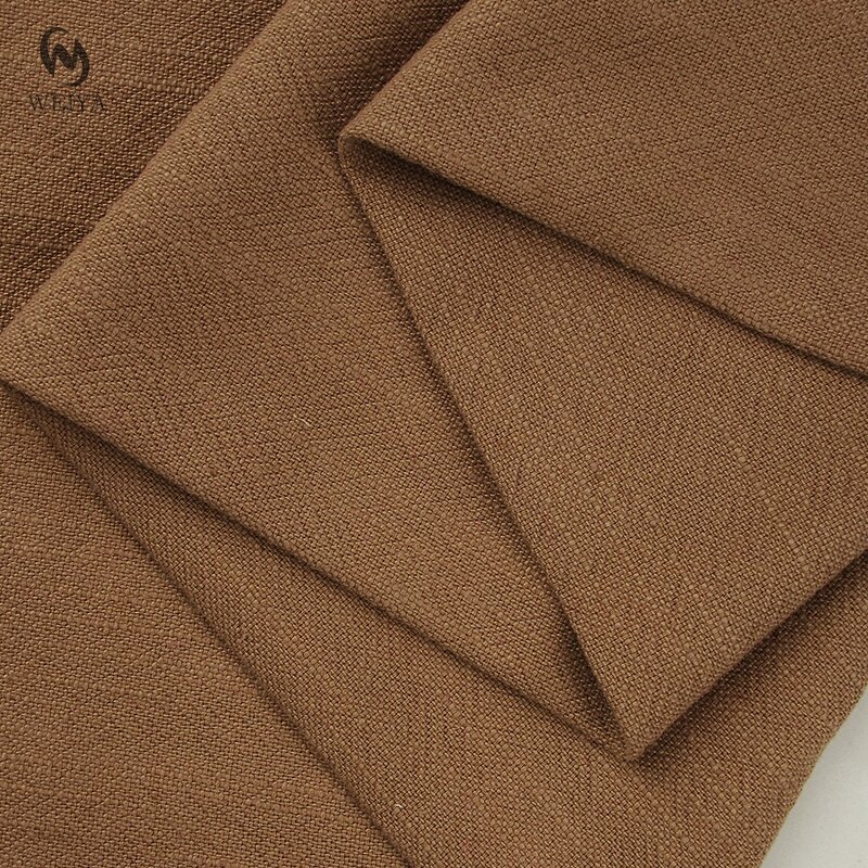 Linen Fabric Manufacturer - Soft Heavy Duty Washed Slub Linen Cotton Fabric