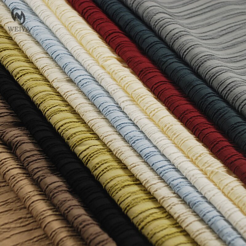 Wrinkled Fabric Manufacturer - Wholesale Poly Rayon Spandex Blended Fabric