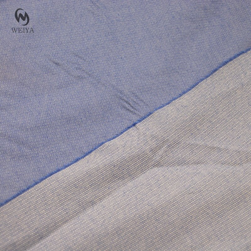 Twill Fabric Manufacturer - Two Tone Denim Style Poly Cotton Spandex Fabric