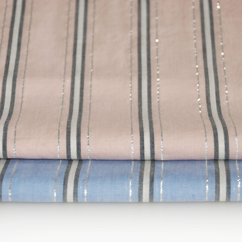 Lurex Fabric Manufacturer - Trendy Shiny Silver 100% Cotton Lurex Fabric