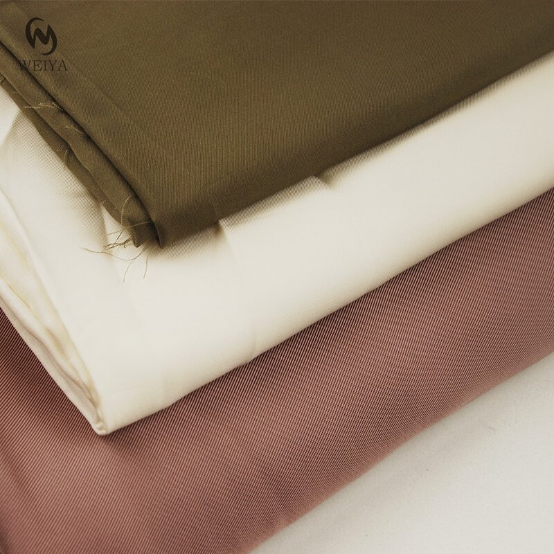 Lyocell Fabric Manufacturer - Woven Soft Baby Clothes Plain Twill Satin Fabric