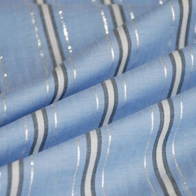 Lurex Fabric Manufacturer - Trendy Shiny Silver 100% Cotton Lurex Fabric
