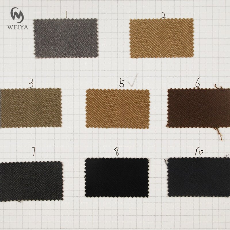 Herringbone Fabric Manufacturer - Wholesale 310gsm Woolen Herringbone Suit Fabric