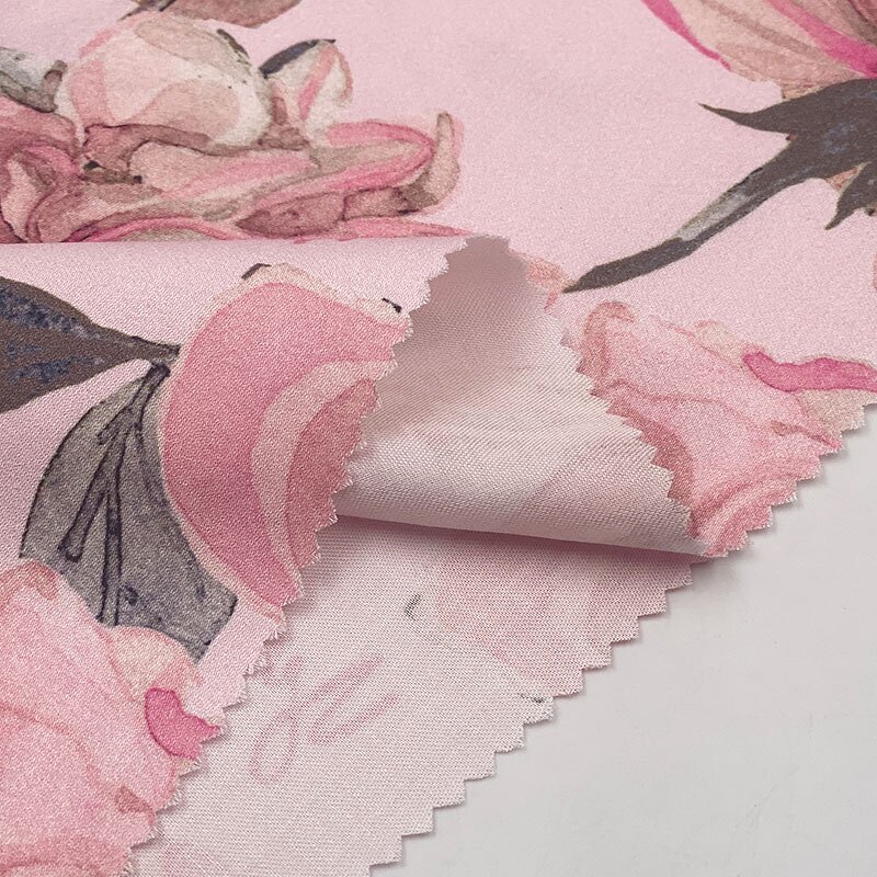 Rayon Fabric Manufacturer - China Woven Floral Brocade Satin Challis Fabric