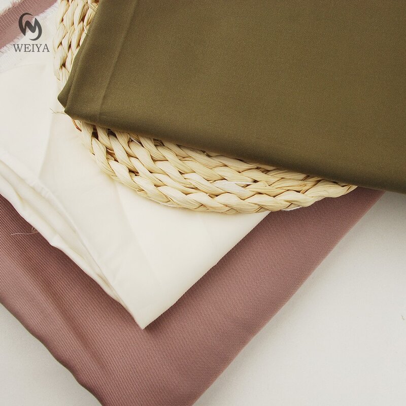 Lyocell Fabric Manufacturer - Woven Soft Baby Clothes Plain Twill Satin Fabric