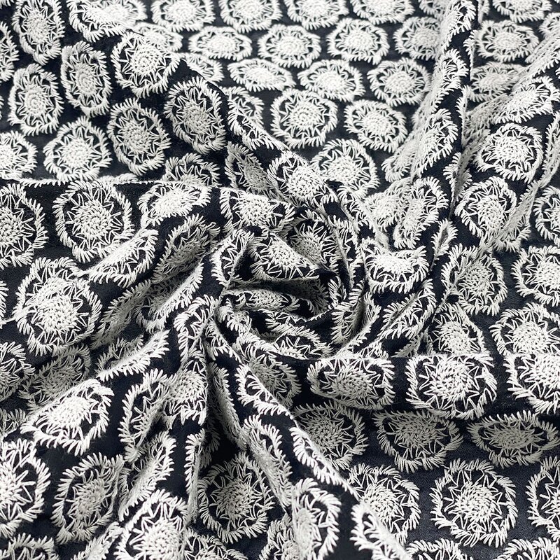 Tulle Fabric Manufacturer - Factory Custom Water-soluble Polyester Lace Fabric