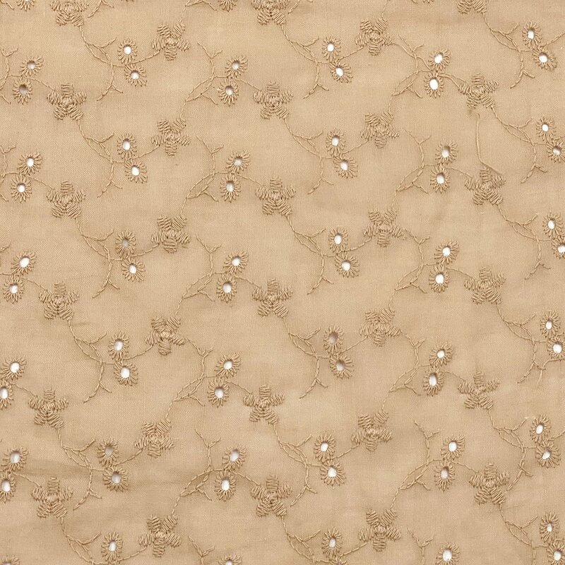 Embroidery Fabric Manufacturer - Hollow Out Woven Guipure 60s Voile Cotton Fabric