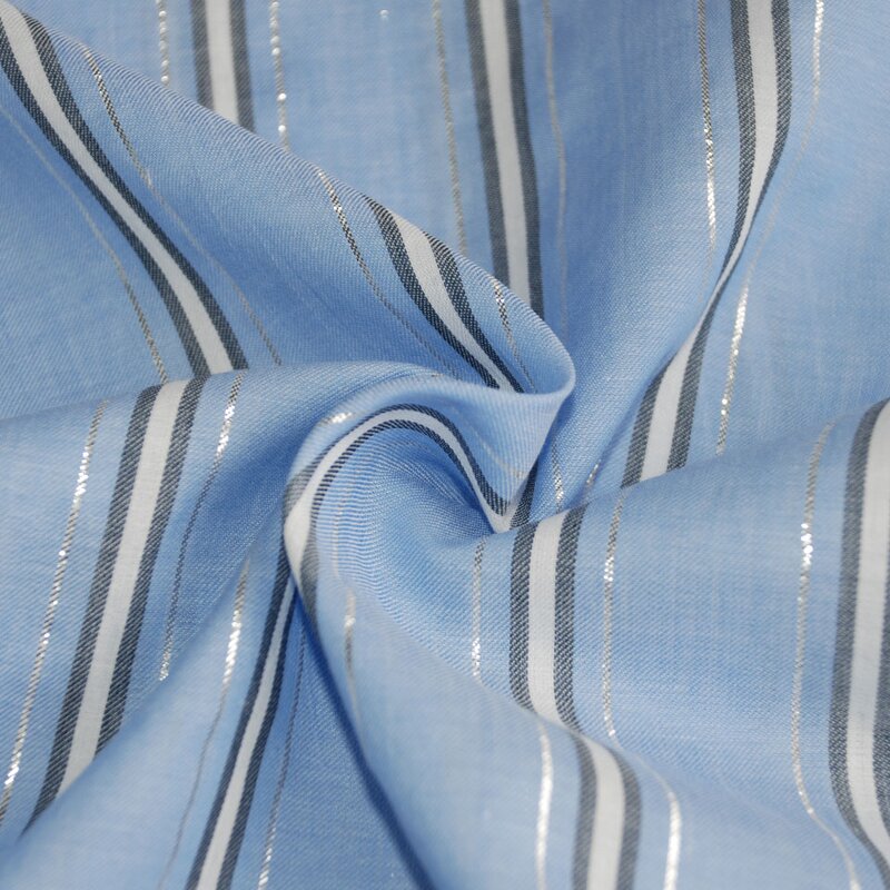 Lurex Fabric Manufacturer - Trendy Shiny Silver 100% Cotton Lurex Fabric