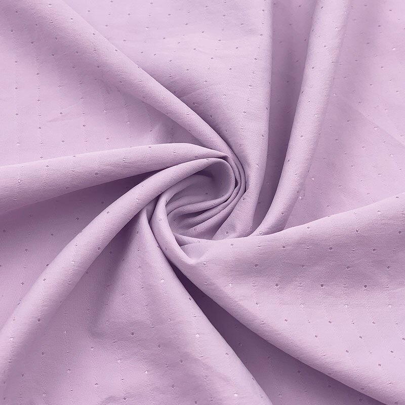 Down Jacket Fabric Manufacturer - Fashion Lavender Dot Dobby Polyester Fabric