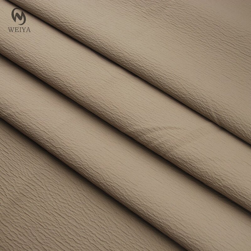 Crepe Fabric Manufacturer - Woven Cotton Touch Polyester Stripe Fabric