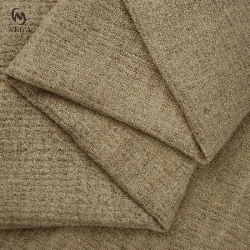 Muslin Fabric Manufacturer - Vintage Double Gauze Crinkle Cotton Linen Fabric