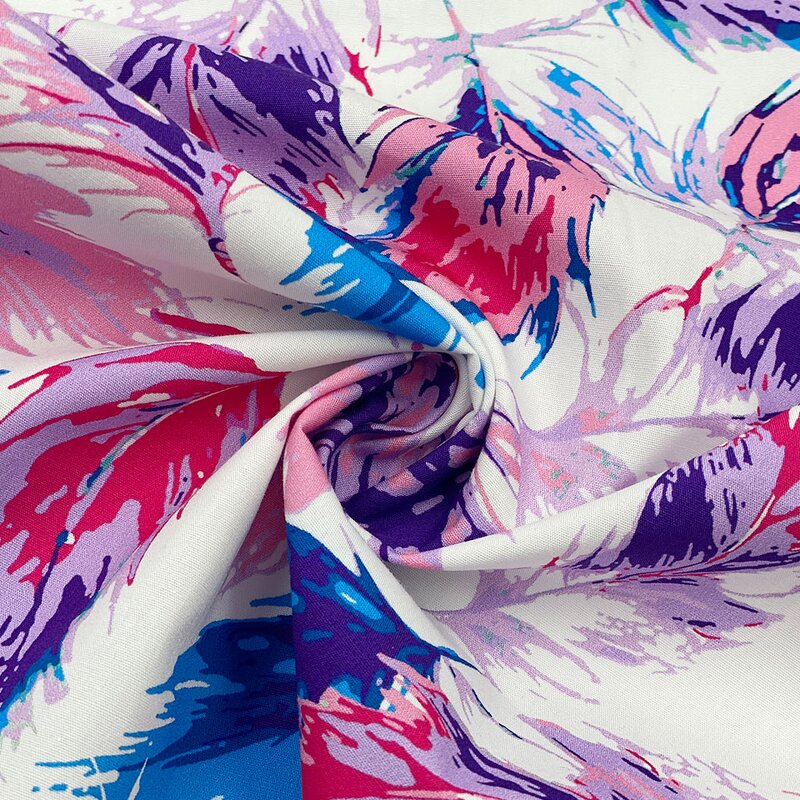 Poplin Fabric Manufacturer - Custom 40s-60s Digital Print Cotton Fabric