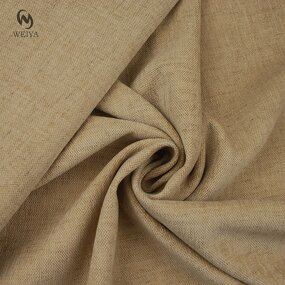 Chenille Fabric Manufacturer - Two-tone Natural Color Linen Look Chenille