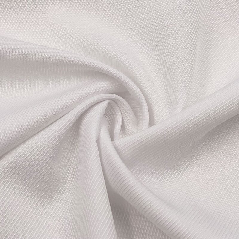 Stretch Fabric Manufacturer - Soft White 4 Way Stretch Polyester Spandex Fabric