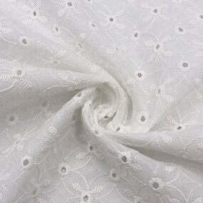 Lace Fabric Manufacturer - Custom Color Sheer Voile Thick Cotton Lace Fabric
