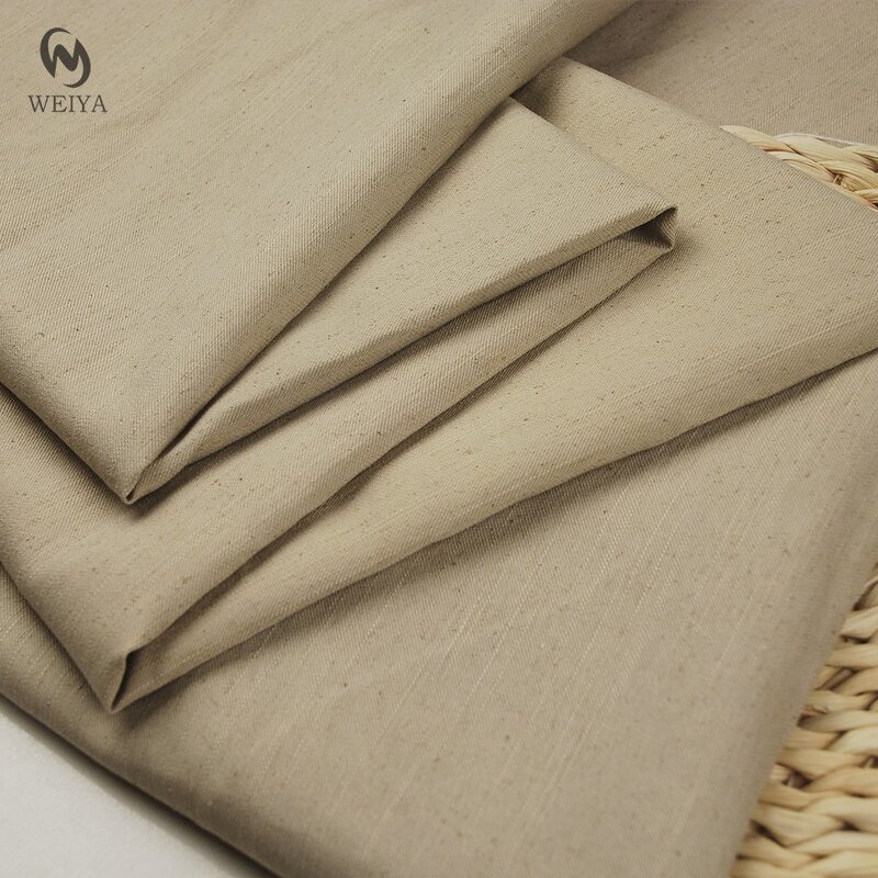 Linen Fabric Manufacturer - Hemp Seed Speckle Slub Linen Blend Jacket Fabric