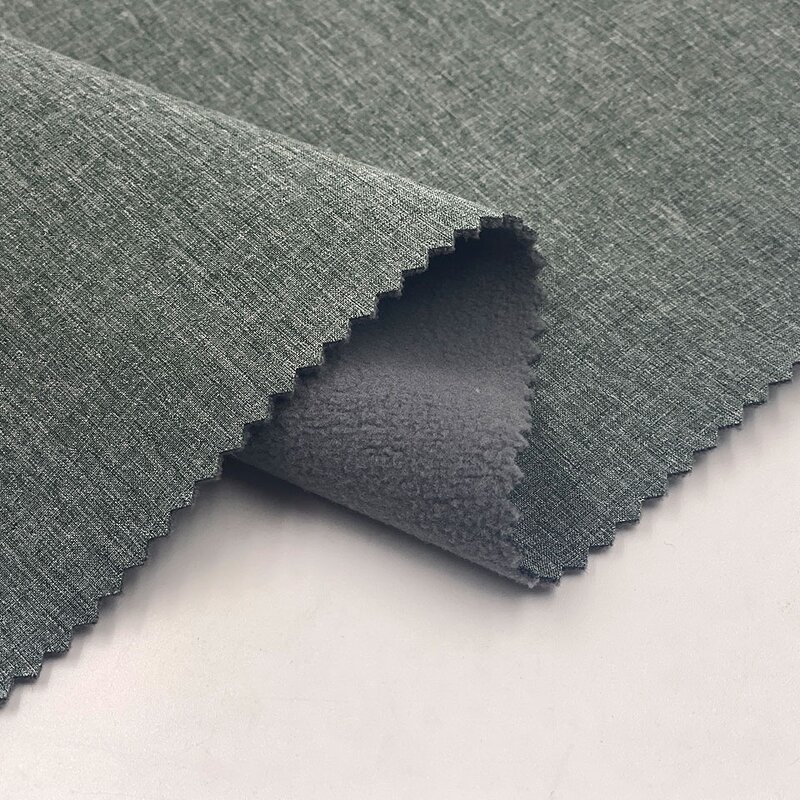 Softshell Fabric Manufacturer - Kids Adults TR Bonded 2 Layer Fur Lining