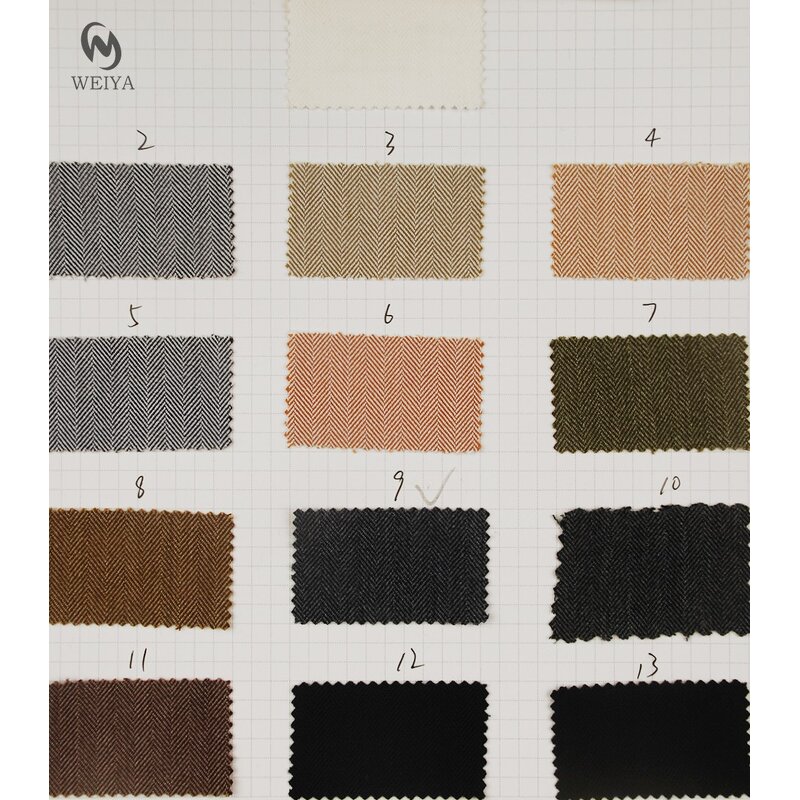 Suiting Fabric Manufacturer - Wholesale TR Stretch Herringbone Suiting Fabric