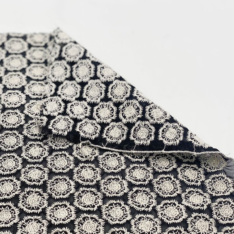 Tulle Fabric Manufacturer - Factory Custom Water-soluble Polyester Lace Fabric