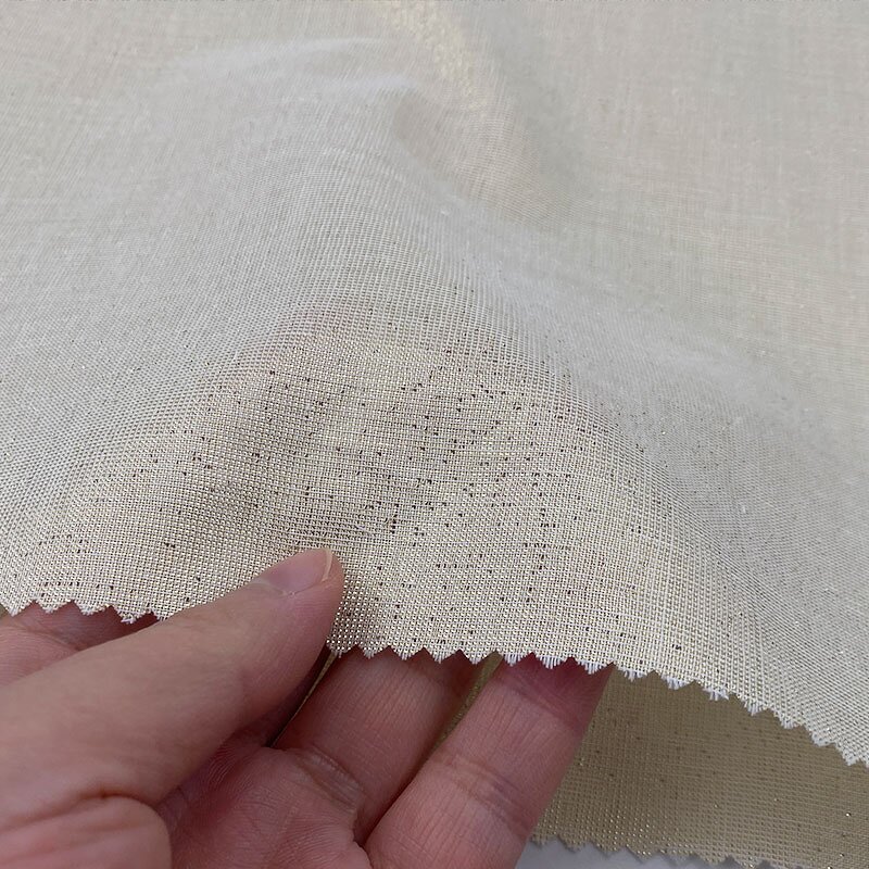 Lurex Fabric Manufacturer - Party Dress Two Tone Gold Metallic Blend Fabric