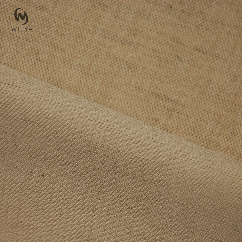 Chenille Fabric Manufacturer - Two-tone Natural Color Linen Look Chenille