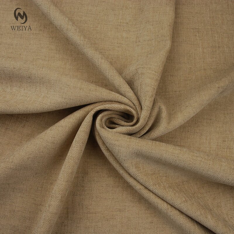 Chenille Fabric Manufacturer - Two-tone Natural Color Linen Look Chenille