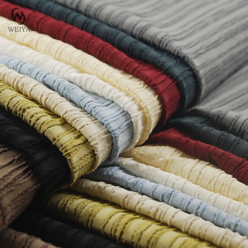 Wrinkled Fabric Manufacturer - Wholesale Poly Rayon Spandex Blended Fabric