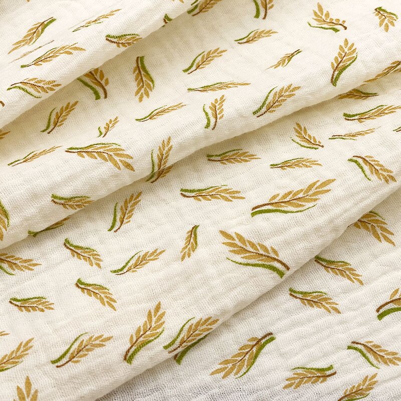 Muslin Fabric Manufacturer - Europe Custom Organic Cotton Crinkle 2 Layer Fabric