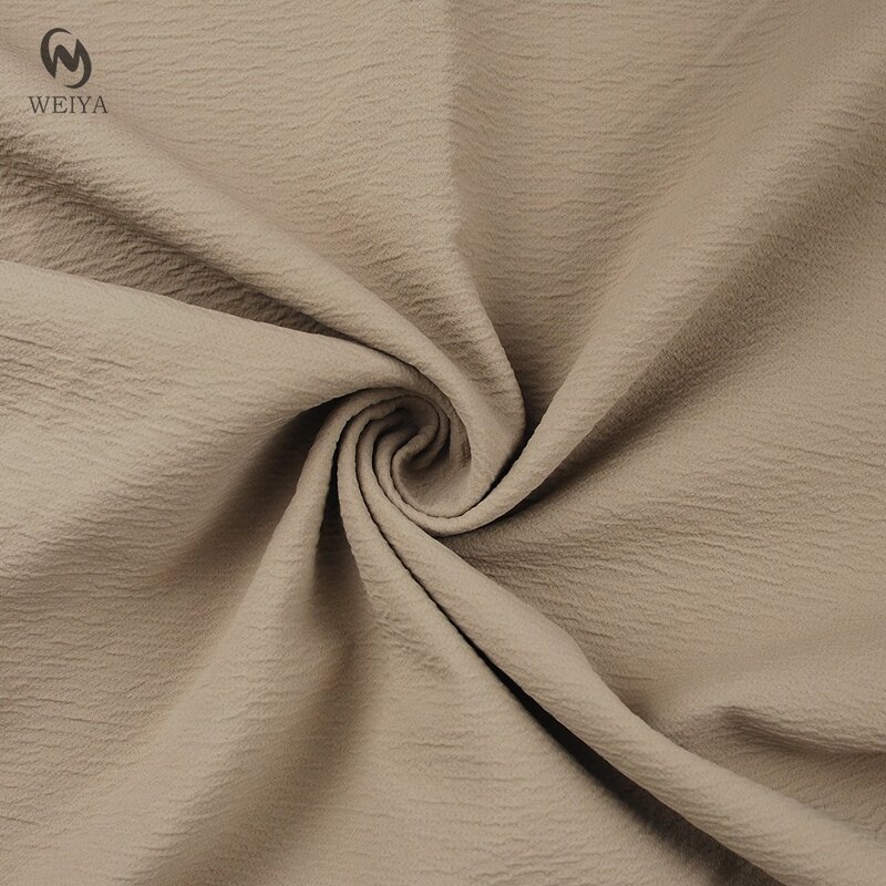Crepe Fabric Manufacturer - Woven Cotton Touch Polyester Stripe Fabric