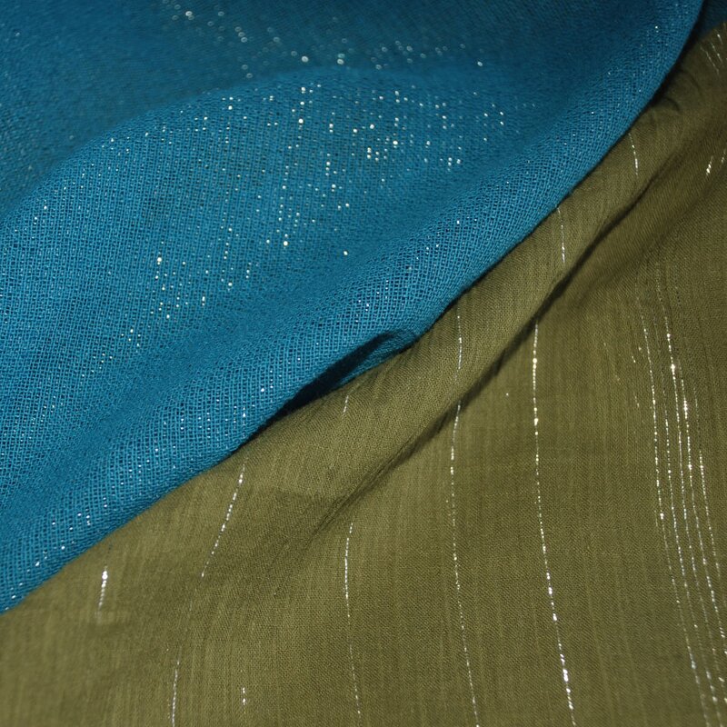 Lurex Fabric Manufacturer - Woven Breathable Metallic Lurex Shirt Fabric