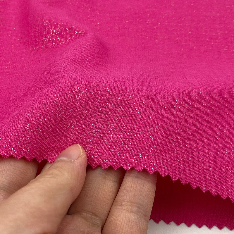 Foil Print Fabric Manufacturer - Fashion Slub Spandex Rayon Foil Print