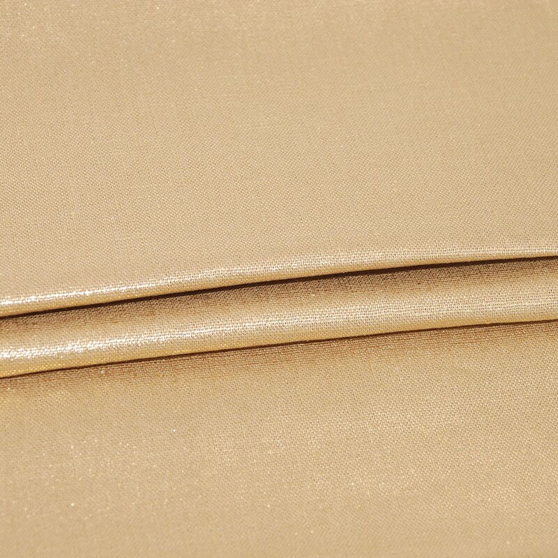 Metallic Fabric Manufacturer - New Design Foil Metallic Print Cotton Linen