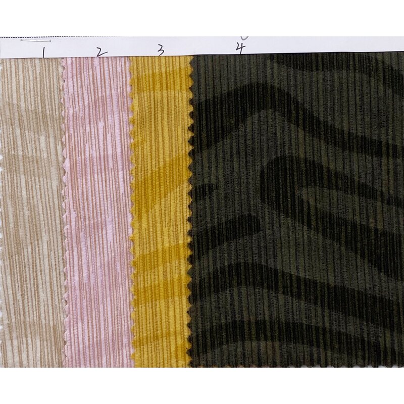 Corduroy Fabric Manufacturer - Fashion Zebra 3D Embossed Polyester Fabric