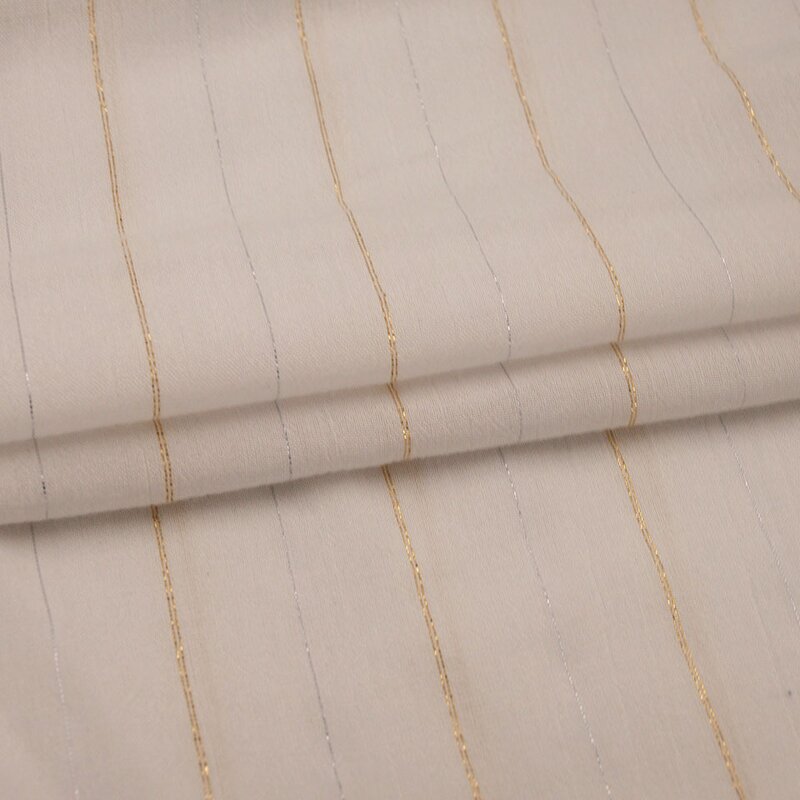 Lurex Fabric Manufacturer - Woven Silver Copper Rayon Lurex Crinkle Fabric